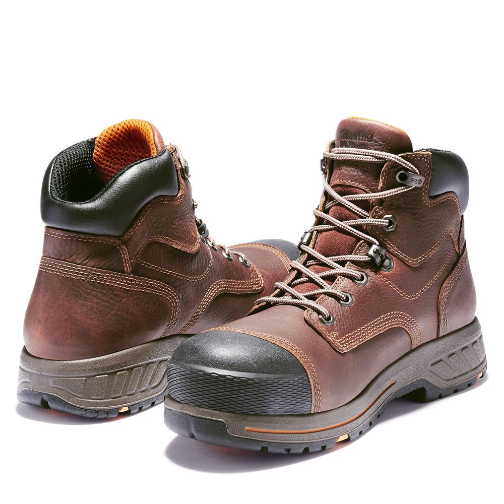 Bocanci De Muncă Timberland Barbati Maro/Negrii - Pro® Helix Hd 6\" Comp Toe - Romania - ZMXFLP675